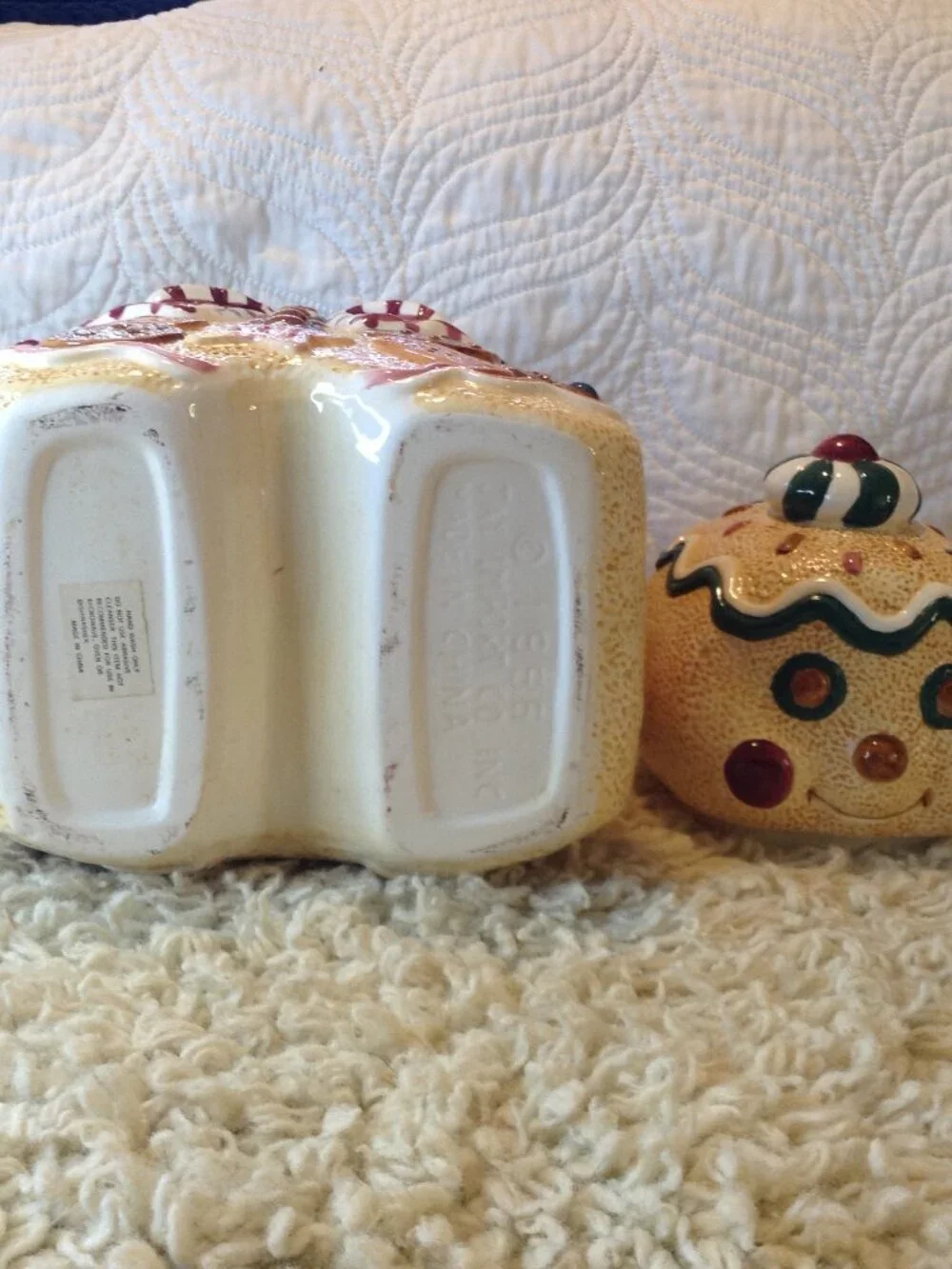 VTG '90's Jay Import Gingerbread Man Traditional Christmas Cabincore Grannycore